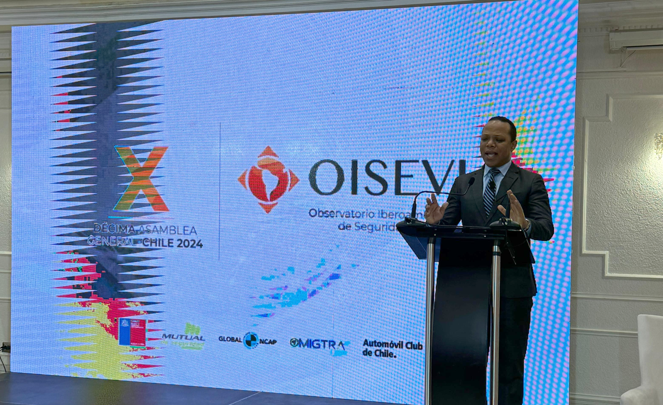 Morrison en su discurso en la conferencia del OISEIVI