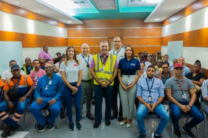 Intrant, HIT Puerto Río Haina y 3M instruyen sobre prevención de accidentes a conductores vehículos de carga