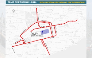 Rutas alternas por actividades toma de posesión 2024