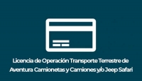 Licencia de Operación para Transporte Terrestre de Aventura Camionetas y Camiones y/o Jeep Safari: Camiones